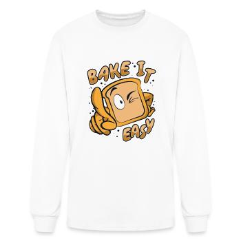 Bake It Easy Bread Maker Bread Dough Bread Queen - Men's Long Sleeve T-Shirt - white - Front