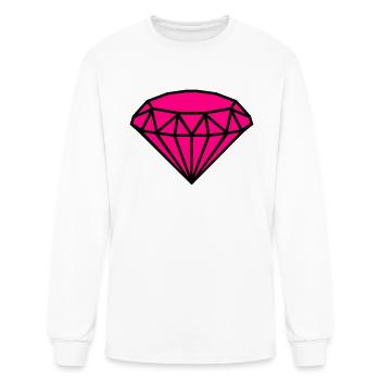 Diamond - Men's Long Sleeve T-Shirt - white - Front