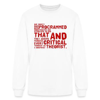 Critical theorist - Men's Long Sleeve T-Shirt - white - Front