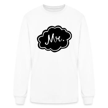 Mr and Mrs - Men's Long Sleeve T-Shirt - white - Front
