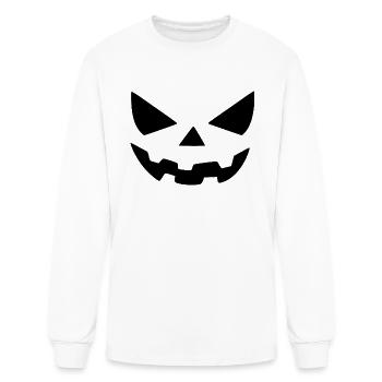 Scary face - Men's Long Sleeve T-Shirt - white - Front