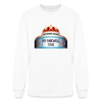 Cool Retiring Soon Farewell Funny Sarcastic Retire - Men's Long Sleeve T-Shirt - white - Front