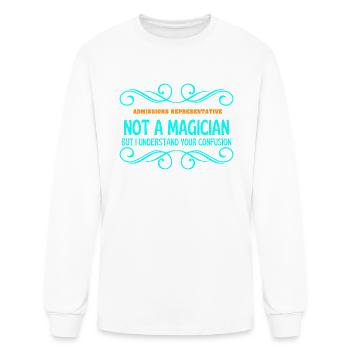ADMISSIONS REPRESENTATIVE not magican - Men's Long Sleeve T-Shirt - white - Front