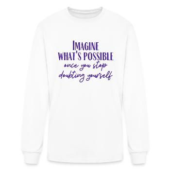 Imagine - Men's Long Sleeve T-Shirt - white - Front