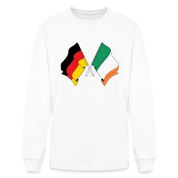 Flag of Germany and flag of Ireland - Men's Long Sleeve T-Shirt - white - Front