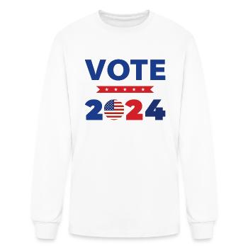VOTE - Men's Long Sleeve T-Shirt - white - Front