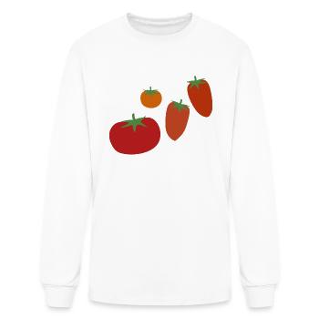 Tomatoes - Men's Long Sleeve T-Shirt - white - Front