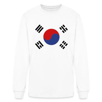 Korea Flagge - Men's Long Sleeve T-Shirt - white - Front