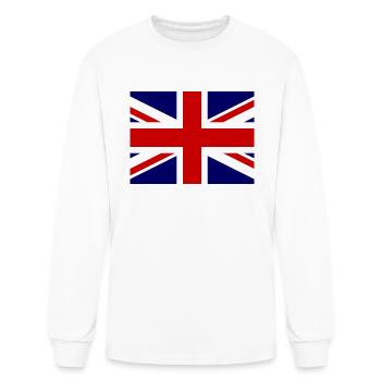United Kingdom of Great Britain Flag - Men's Long Sleeve T-Shirt - white - Front