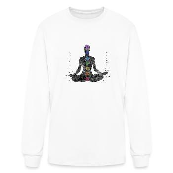 The Seven Chakras - Men's Long Sleeve T-Shirt - white - Front