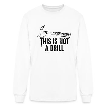 Comedy Hammer Scary - Men's Long Sleeve T-Shirt - white - Front