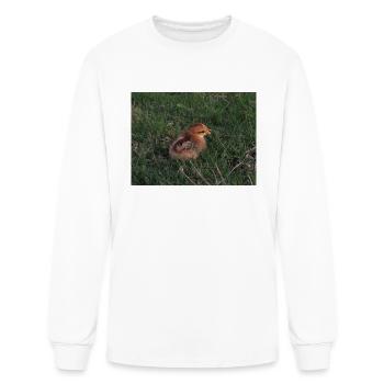 Baby Chick in Grass - Men's Long Sleeve T-Shirt - white - Front
