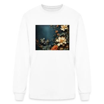 Decoration with flowers - Men's Long Sleeve T-Shirt - white - Front