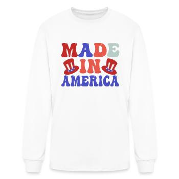 made in america - Men's Long Sleeve T-Shirt - white - Front