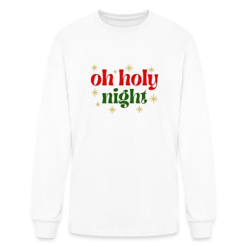 Oh Holy Night - Men's Long Sleeve T-Shirt - white - Front