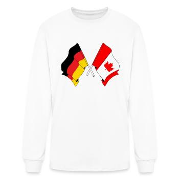 Germany flag and Canada flag - Men's Long Sleeve T-Shirt - white - Front
