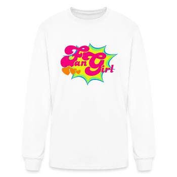Fan Girl Comic Book - Men's Long Sleeve T-Shirt - white - Front