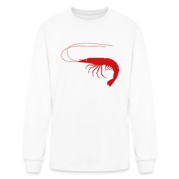 Shrimp - Men's Long Sleeve T-Shirt - white - Front