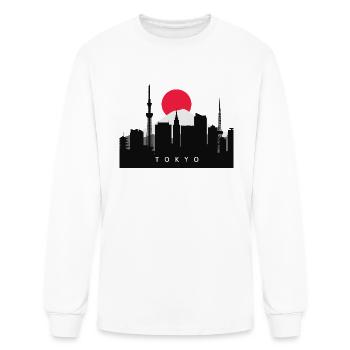Tokyo City Skyline Japan Souveni - Men's Long Sleeve T-Shirt - white - Front