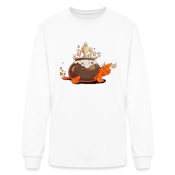 Coffee Turtle - Men's Long Sleeve T-Shirt - white - Front