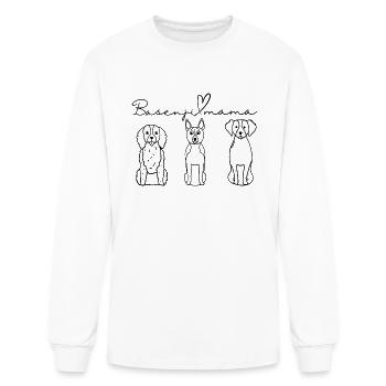Basenji Mama Dog Lover Basenji Owner Basenji Mom - Men's Long Sleeve T-Shirt - white - Front