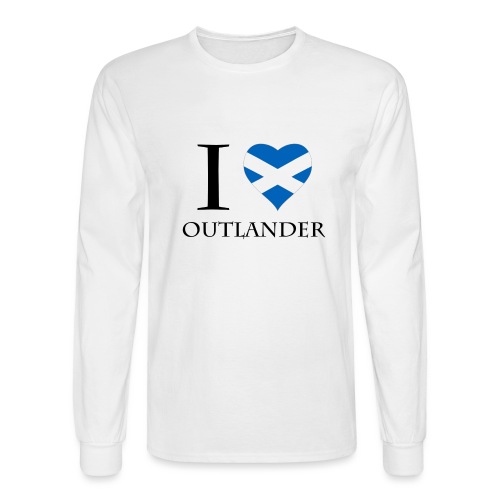 I LOVE OUTLANDER HEART - Men's Long Sleeve T-Shirt