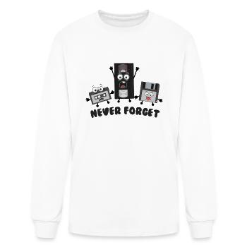 Never forget 80s 90s Never forget gift - Men's Long Sleeve T-Shirt - white - Front