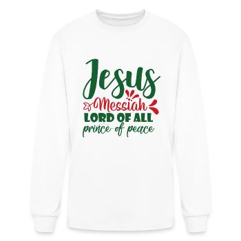 jesus messiah lord of all - Men's Long Sleeve T-Shirt - white - Front