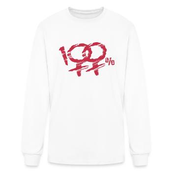 100 Percent Real Female - Men's Long Sleeve T-Shirt - white - Front