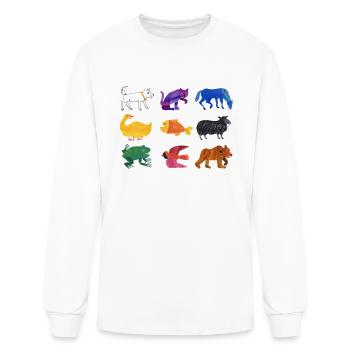 Eric Carle Animals - Men's Long Sleeve T-Shirt - white - Front