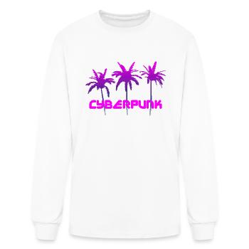 CYBERPUNK - Men's Long Sleeve T-Shirt - white - Front