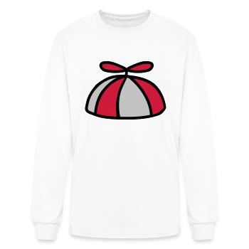 Colorful propeller cap windmill - Men's Long Sleeve T-Shirt - white - Front