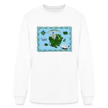 Treasure map - Men's Long Sleeve T-Shirt - white - Front