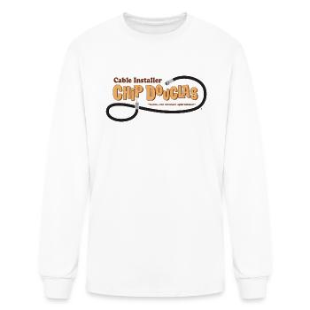 Cable Installer Chip Douglas - Men's Long Sleeve T-Shirt - white - Front