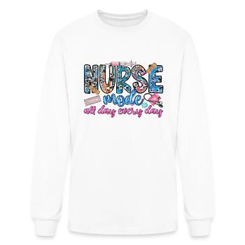 Nurse made all day every day - Men's Long Sleeve T-Shirt - white - Front