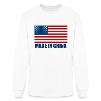 Made in China - Men's Long Sleeve T-Shirt - white - Front