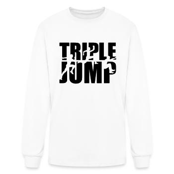 Triple jump - Men's Long Sleeve T-Shirt - white - Front