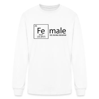 Female The Original Iron Man - Men's Long Sleeve T-Shirt - white - Front