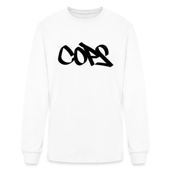 Cops tag - Men's Long Sleeve T-Shirt - white - Front