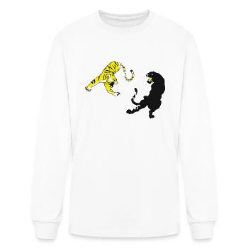 Yellow Peril Supports Black Power - Men's Long Sleeve T-Shirt - white - Front