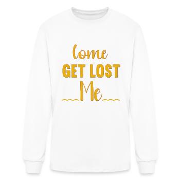 come get lost with me COME GET LOST ME come get lo - Men's Long Sleeve T-Shirt - white - Front