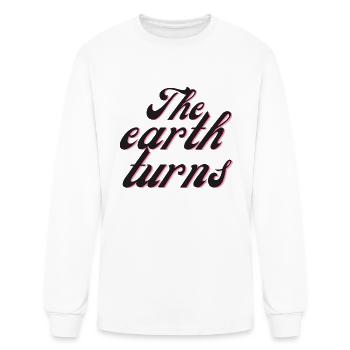 The earth turns - Men's Long Sleeve T-Shirt - white - Front