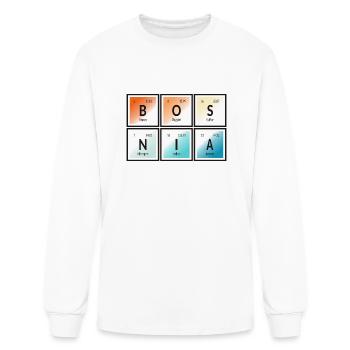 Bosnia | Periodic Table of Elements - Men's Long Sleeve T-Shirt - white - Front