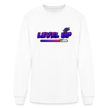 level up - Men's Long Sleeve T-Shirt - white - Front