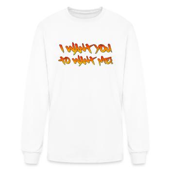 I Want You To Want Me - Men's Long Sleeve T-Shirt - white - Front