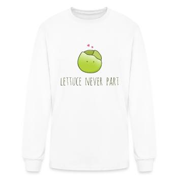 Lettuce Never Part - Men's Long Sleeve T-Shirt - white - Front