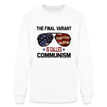 The Final Variant Is Called Communism - Men's Long Sleeve T-Shirt - white - Front