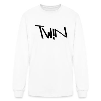 twin - Men's Long Sleeve T-Shirt - white - Front