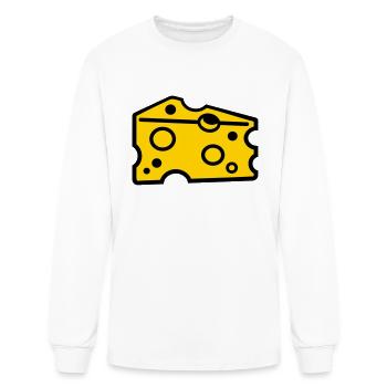 Cheese - Men's Long Sleeve T-Shirt - white - Front