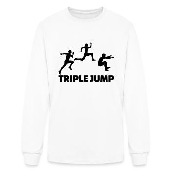 Triple Jump - Men's Long Sleeve T-Shirt - white - Front
